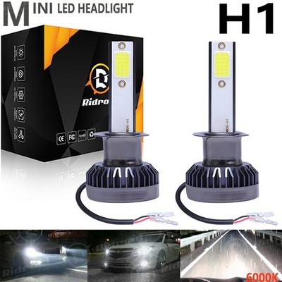 2X MINI H1 LED Headlight Bulbs Conversion Kit 120W 6500K High/Low Beam Lamp