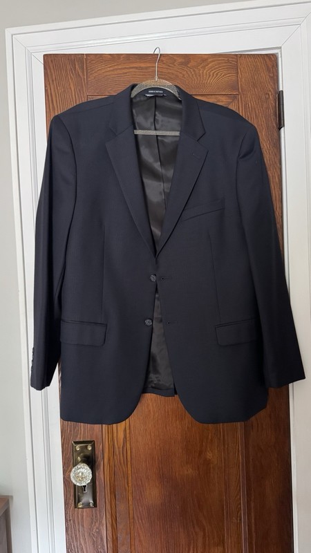 Nautica Navy Blue Single Breast Suit Jacket Size 44R