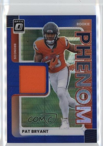 2025 Panini Donruss Optic Rookie Phenoms Blue Hyper Prizm Pat Bryant RC