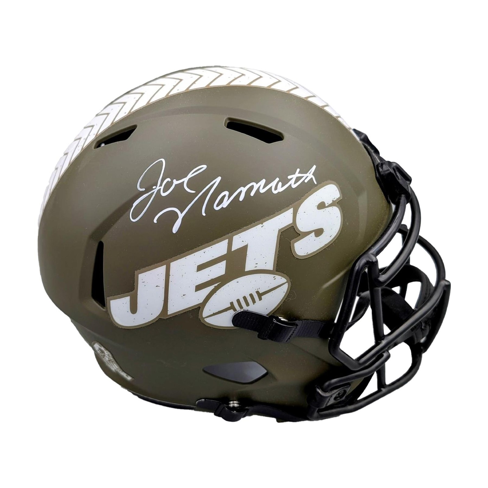 Joe Namath Autographed Signed Full Size Salute To Service Replica Helmet 