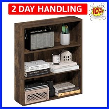 Book Shelf, 3-Tier Bookshelf, Cube Storage Organizer Bookcase with Open Shelf...