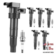 Ignition Coil Packs and Iridium Spark UF546 for Sonata 3.3L 2006-2010 ...