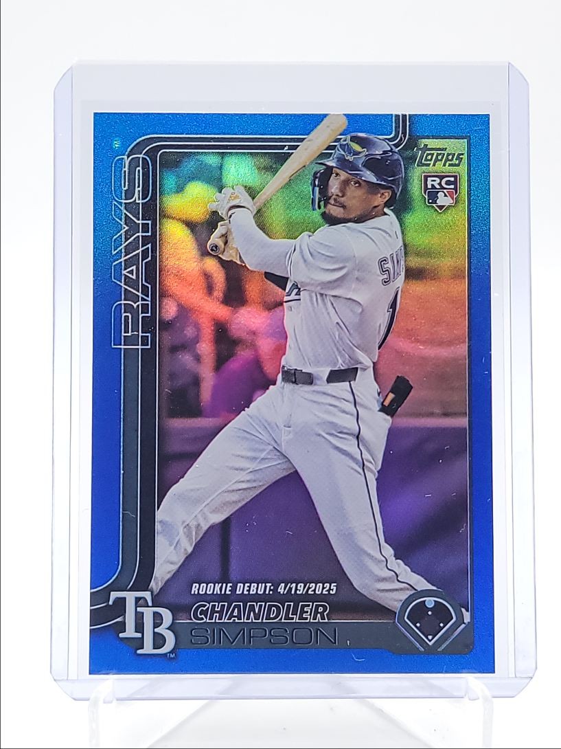 CHANDLER SIMPSON 2025 TOPPS UPDATE ROOKIE DEBUT BLUE FOIL RC /150 Q1940