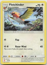 Fletchinder Uncommon SM Trainer Kit: Lycanroc & Alolan Raichu 13/30 LP