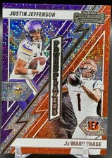 2024 Panini Contenders Justin Jefferson JaMarr Chase Power Players Sparkle No.8
