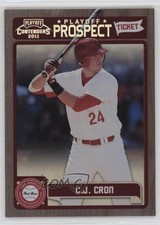 2011 Playoff Contenders Prospect Tickets 72/99 CJ Cron #RT25 0t2