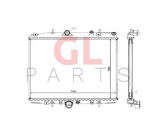 Radiatore Di Raffreddamento Motore Nuovo Per PEUGEOT 406 8_ 1999-2004 133063