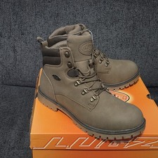 NUEVO EN CAJA $75 LUGZ Hombres 10 Botas de Trabajo Marrón Andamio Resistente al Deslizamiento Envío Gratis