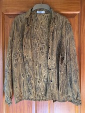 Vintage Jaeger Blouse . Mustard and black .Condition Excellent