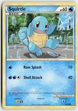 SQUIRTLE 63/95 COMMON HGSS UNLEASHED POKEMON HEAVILY PLAYED
