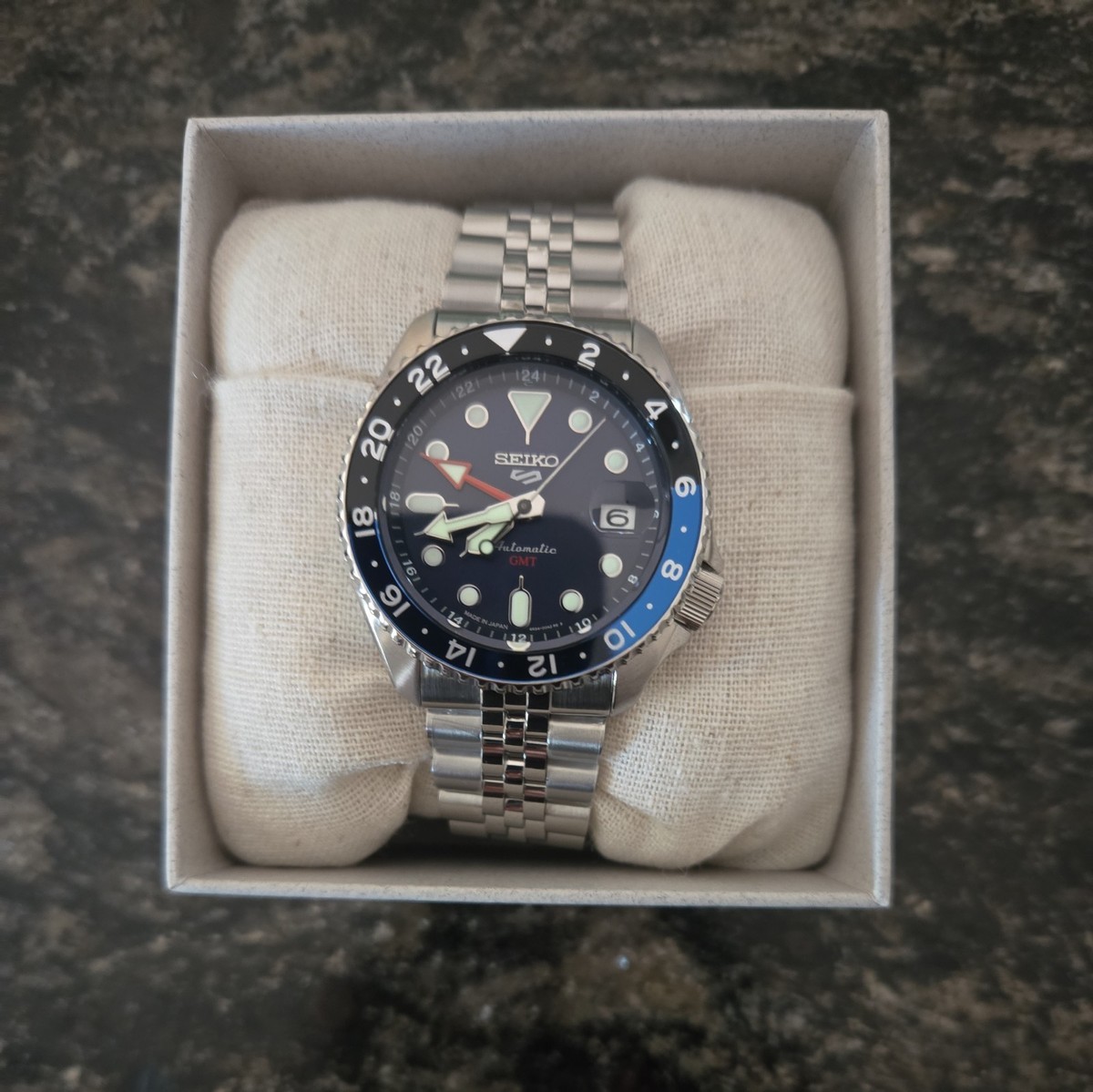 Seiko 5 Sports Blue Men's Watch - SBSC003 for sale online | eBay