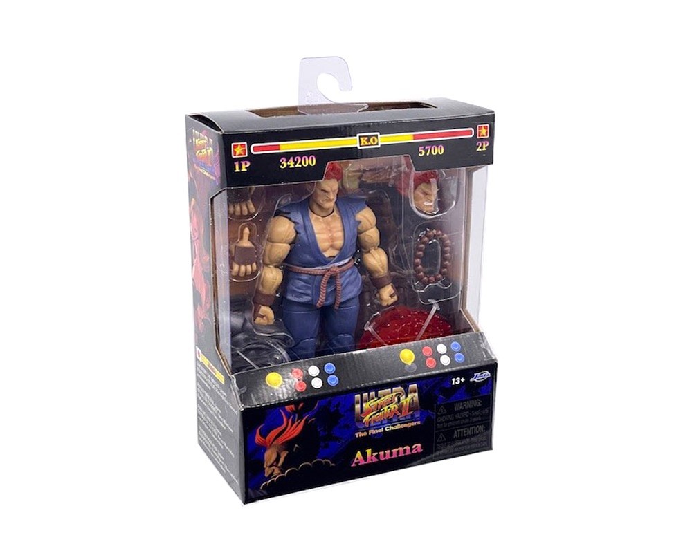 Jada Street Fighter II Akuma 1:12 Action Figure Toys, 6