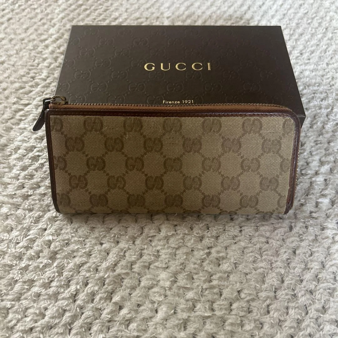 Portefeuille long GUCCI (Beauté) GUCCI Campus GG Campus fermeture éclair en forme de L réduction prix final