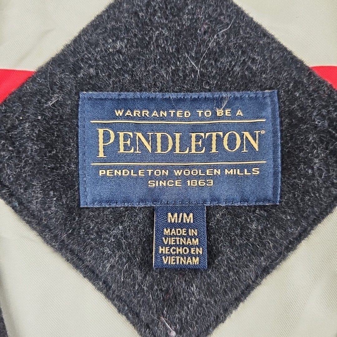 Pendleton Womens Gray Wool Collared Full Zip Jack… - image 5