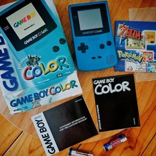 Nintendo Game Boy Color Teal • UNUSED • Complete In Box
