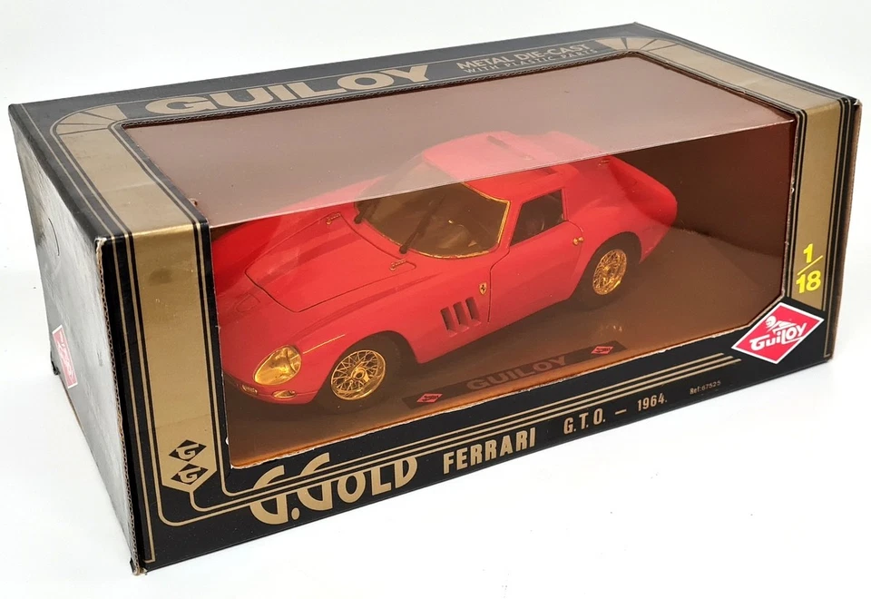 Guiloy 1/18 Ferrari 250 GTO 1964 Rosso Red Diecast Scale Model Car - Image 2 of 4