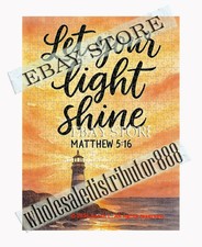 500 piece jigsaw puzzle Let Your Light Shine bible verse