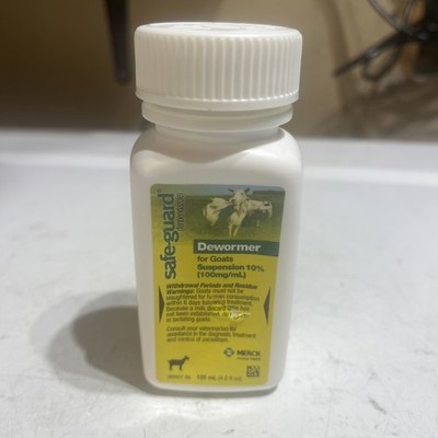 Merck Safe-Guard Goat Dewormer, 125mL fenbendazole OPEN BOX SEE PHOTOS