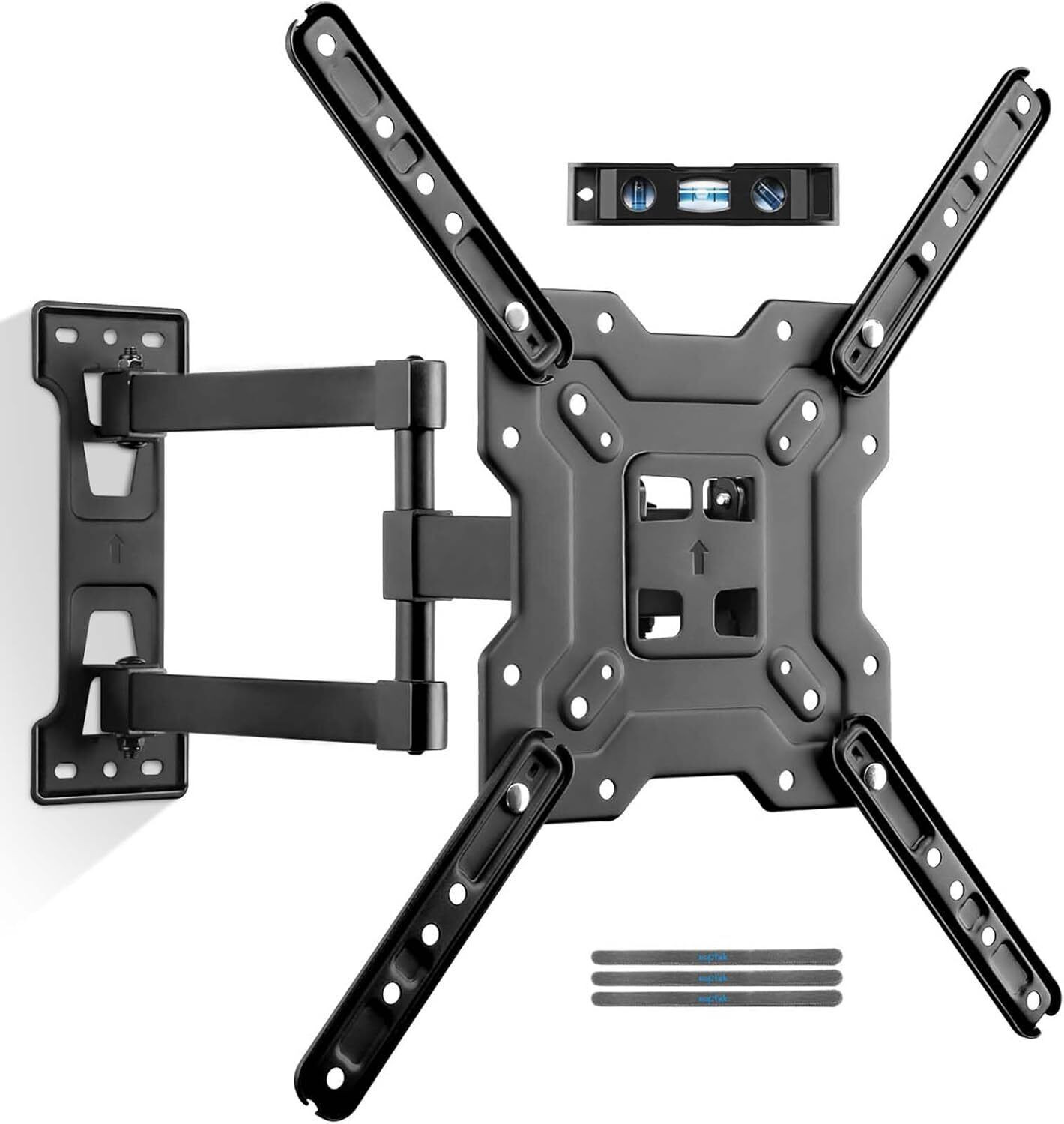 TV Wall Mount Swivel Tilt Rotation Full Motion for 23-55'' LED LCD Black