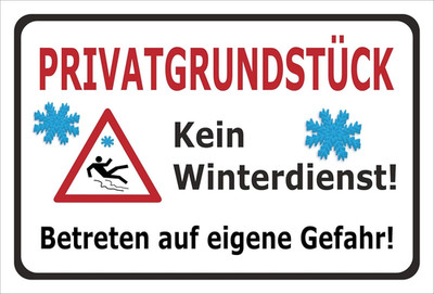 Schild Privat-grundstück - 30x20cm - 3mm Aluverbund   20 VAR S00018-119-A