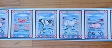 Vintage Farm Animal Country Wallpaper Border ...
