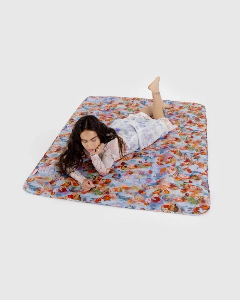 NEW! Baggu x Collina Strada PUFFY PICNIC BLANKET in “Sistine Tomato” SOLD OUT!!! - Image 2 of 4