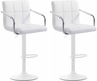 2Er Set Barhocker Lucy V2 Weiß Weiß
