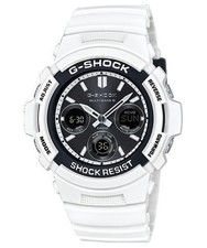 Brand new Casio G Shock AWG M100SBW 7AJF White Black Series Radio Solar TOUGH SO
