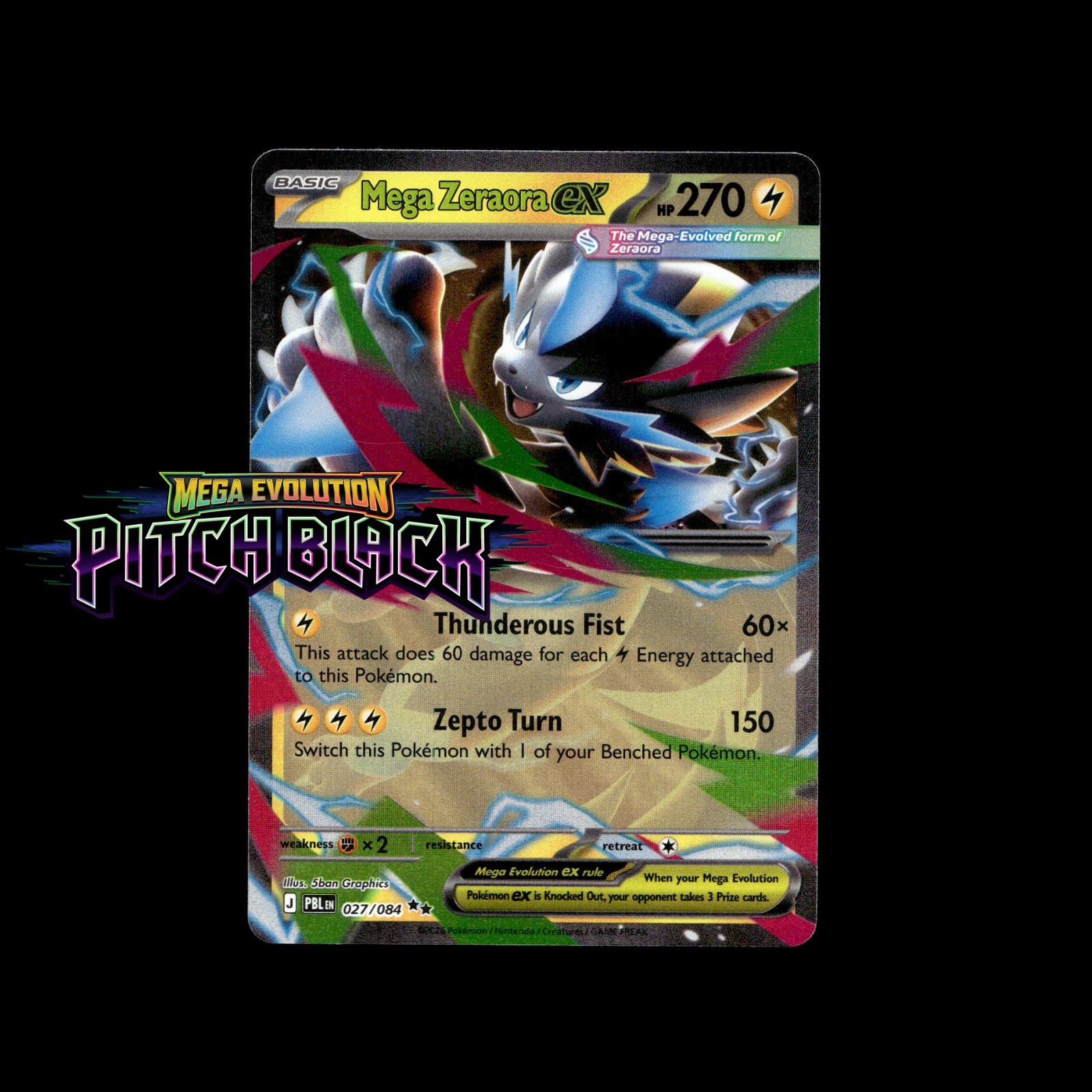 Pitch Black Pokémon Cards! Holo/Reverse Holo Ex Ultra Rare - Choose Your Card
