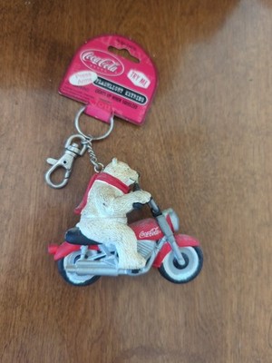 Coca Cola Polar Bear Flashlight Keyring Monogram Inc Vintage 