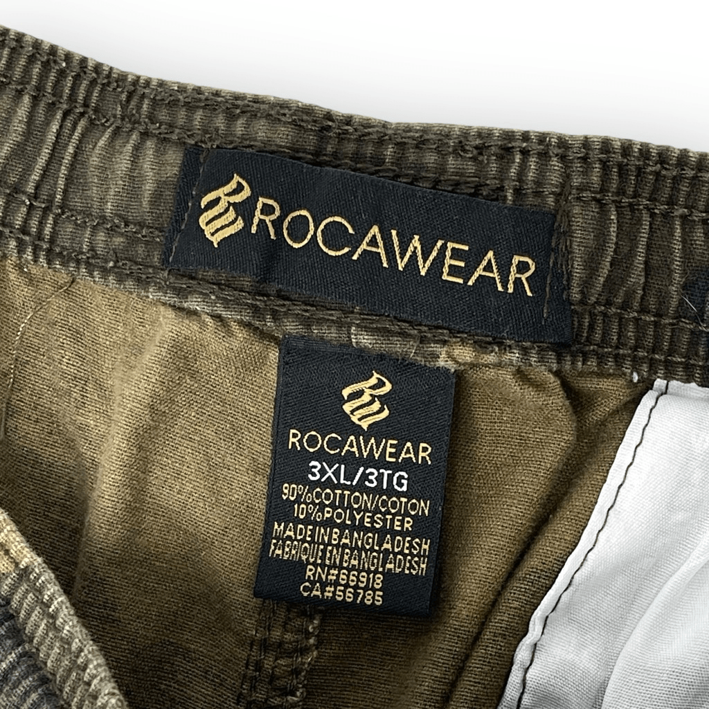 Rocawear Shorts Camo Utility Fitted Rap Hip Hop Skater Y2K Men's