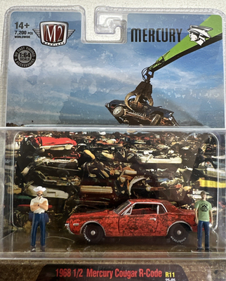 #ad 1968 1 2 Mercury Cougar R Code M2 Machines Diorama R11 25 05 New in Package $9.95