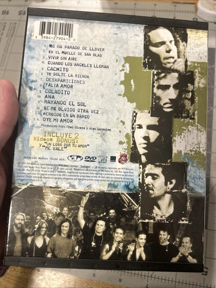 Mana  MTV Unplugged DVD 2000 OOP Concert SHIPS FREE NOW - Image 2 of 4