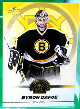 **LIQUIDATION** 2023-24 BYRON DAFOE UD BOSTON BRUINS CENTENNIAL HOBBY