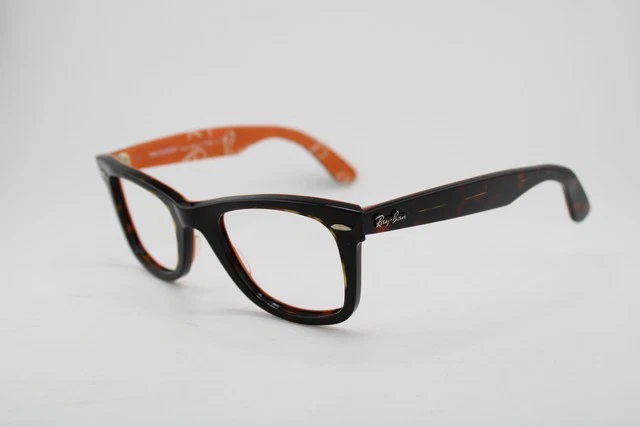 Ray-Ban RB 1536 3732 Eyeglasses Frames Amber Brown Rectangle 48-16-130 Ray-ban eyeglasses frames rb - Gem main image 3