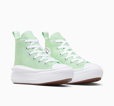 Converse Mädchen Star Plateau Grün Gr. 11UK/28,5EU/17,5CM Sticky Aloe A06351C