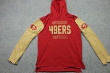 San Francisco 49ers Shirt Hoodie Boys XL Red Gold NFL Football Long Sleeve