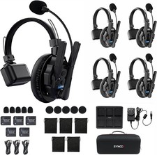 SYNCO XTALK XPro5 X5 Wireless Headset Intercom System 2.4GHz 1640FT/500M 5pcs