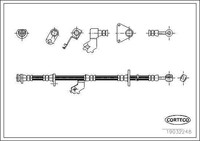 Corteco Bremsschlauch Links, Rechts, Vorderachse Links U.A. FüR Honda, Mg, Rover