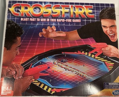 CROSSFIRE 2016 Edition Hasbro Marble Launching Rapid Fire RETRO Game - VERY GOOD