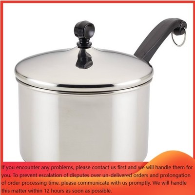 Classic 3qt Covered Saucepan: Stainless Steel, Dishwasher-Safe, Smooth Surface