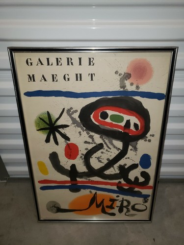 Joan Miro ""Galerie Maeght"" 1961 Litiografia Corniciata - Foto 3 di 7
