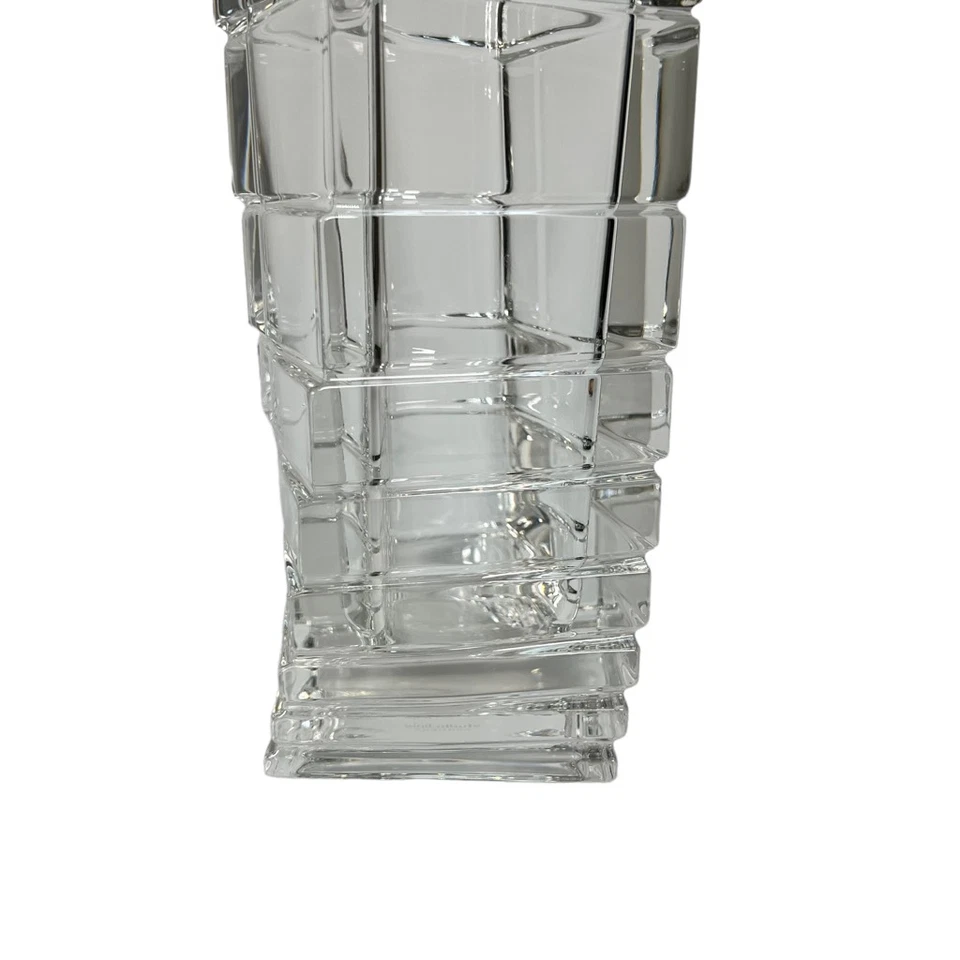 Rosenthal Studio Linie Crystal Vase Turnus Abstract Art Asymmetrical MCM Chunky - Image 4 of 4
