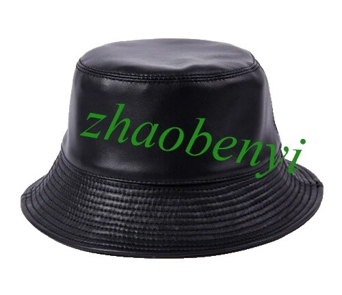 Sombreros de mujer cuero negro