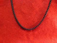 22 INCH STAINLESS STEEL BLACK PLATED 4MM SMOOTH BOX CHAIN - USA SELLER-  BLACK