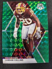 2020 Mosaic Landon Collins GREEN PRIZM MOSAIC card #199 Redskins