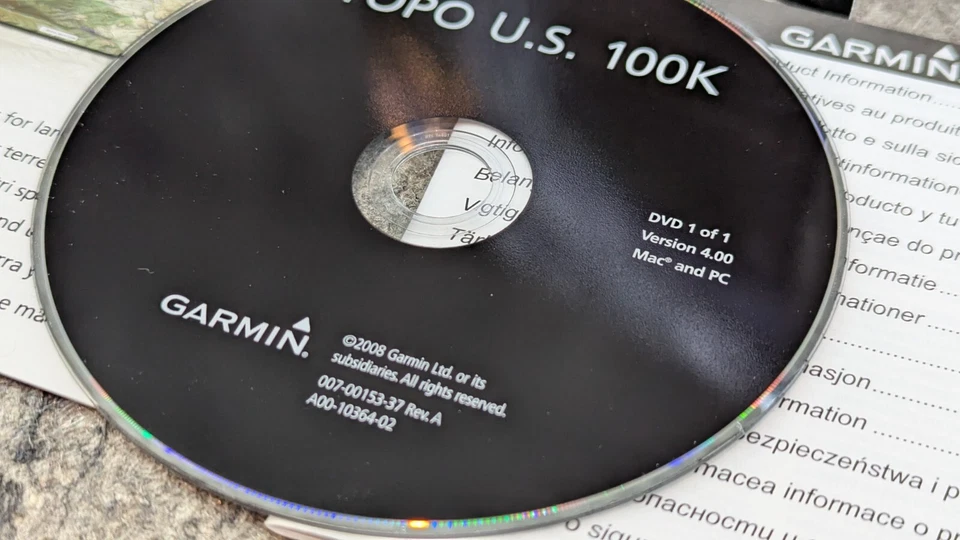 🔥Works🔥 Garmin Topo US 100K DVD Maps Version 4, Covers US/AK/HI/PR - Image 4 of 4