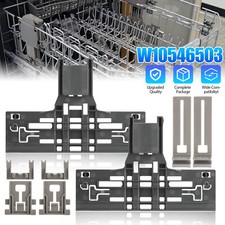 8Pcs W10546503 Upper Rack Adjuster for Whirlpool Dishwasher W10195840 W10195839