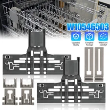 8Pcs W10546503 Upper Rack Adjuster for Whirlpool Dishwasher W10195840 W10195839