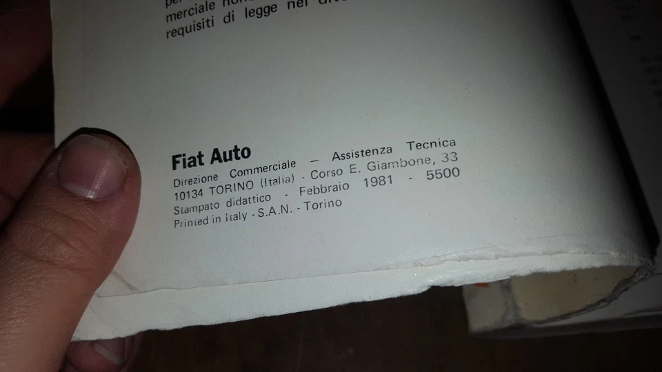 manuale officina fiat 127 brasile (panorama) feb/1981 - Immagine 2 di 4